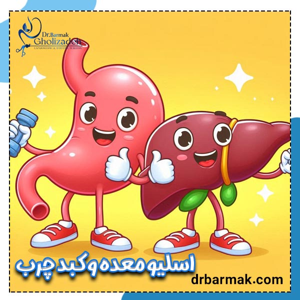 اسلیو معده و کبد چرب | دکتر برمک قلی زاده